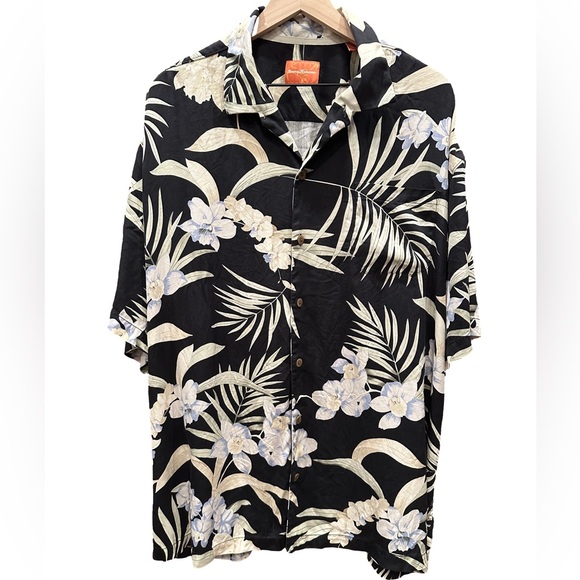 Tommy Bahama Other - TOMMY BAHAMA Mens Hawaiian Shirt 100% Silk Short Sleeve Tropical Floral Size XXL